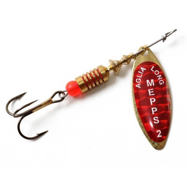 Блесна Mepps AGLIA LONG №4 REDBO Gold 17г