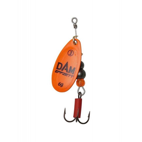 Блесна DAM Effzett Fluo Spinner №3 6g Orange