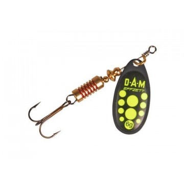 Блесна DAM Effzett Standard Spinner №2 4g Black Yellow