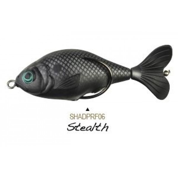 Приманка поверхностная Lunkerhunt Shad Propfish 82mm, 14gr, SHADPRF06 - Stealth