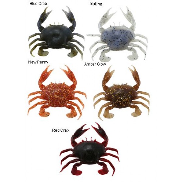 Мягкая приманка Savage Gear LB 3D Manic Crab 2,5cm Red & Black Crab 5шт