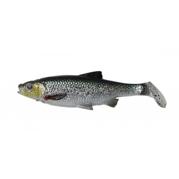 Мягкая приманка Savage Gear LB Roach paddle tail 10cm Green Silver