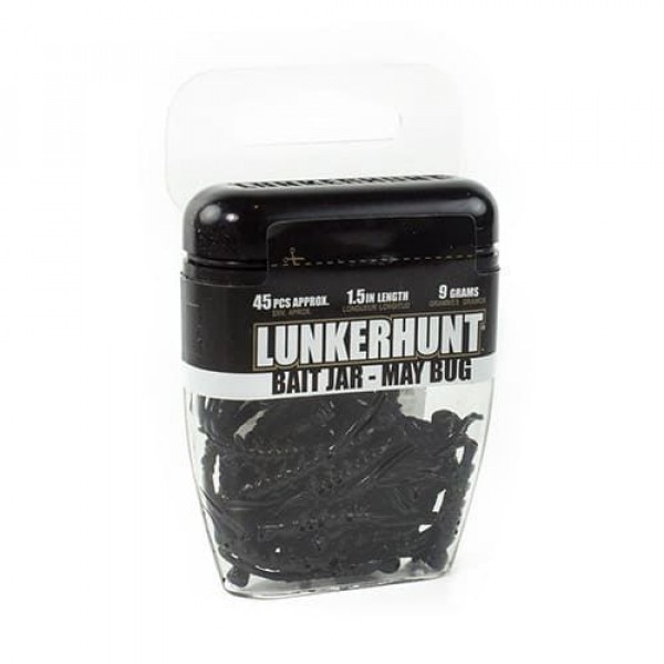 Силиконовая приманка Lunkerhunt Bait Jar May Bug 38mm, Black, 45 pcs