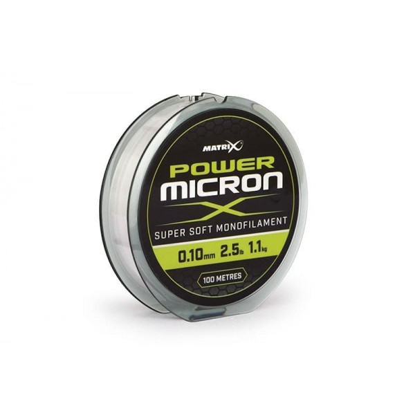 Монофильная леска Matrix Power Micron 100m 0.10mm - 2.5lb