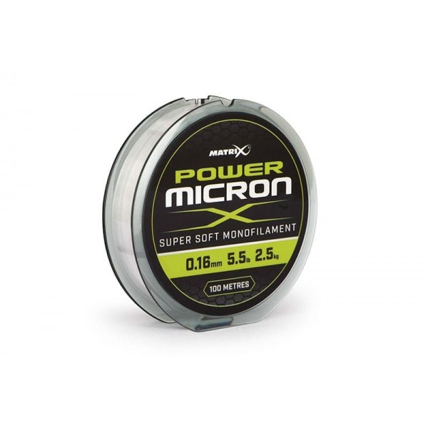 Монофильная леска Matrix Power Micron 100m 0.16mm - 5.5lb