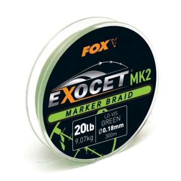 Плетёный шнур для маркера FOX Exocet MK2 300м 0.18мм 20lb Green