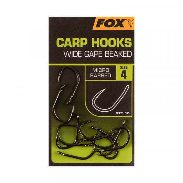 Крючки FOX Carp hooks Wide Gape Beaked Size 4