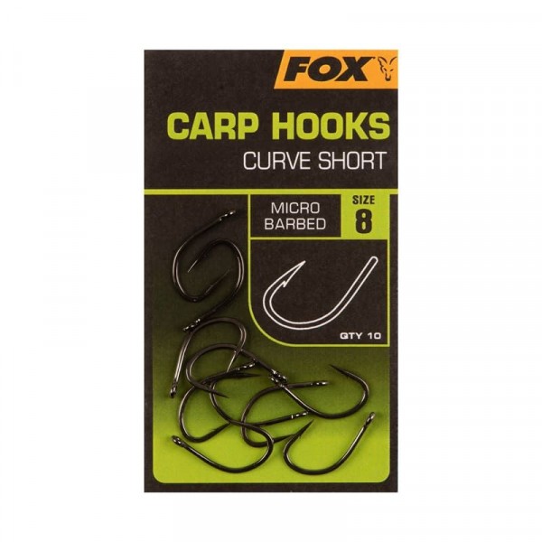 Крючки FOX Carp hooks Curve Short Size 8