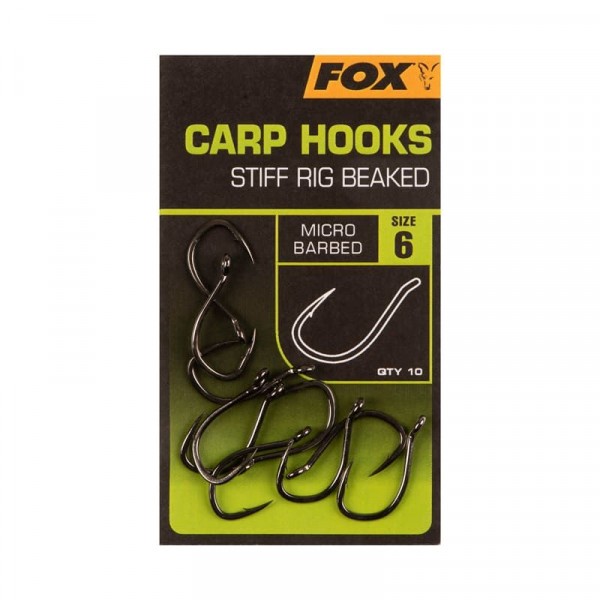 Крючки FOX Carp hooks Stiff Rig Beaked Size 4