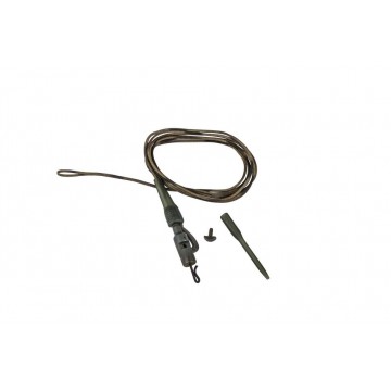 Оснастка карповая Prologic Safetly Clip QC Swivel Hollow Leader 80cm 45lbs 3шт