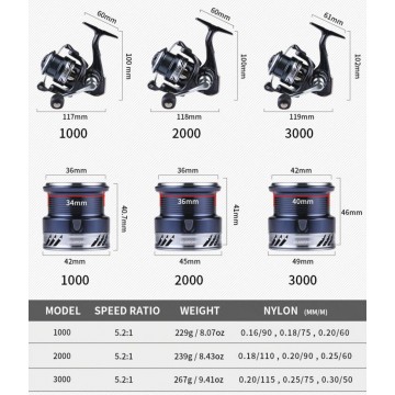 Катушка BearKing Hades 1000S 6+1BB 5.2:1