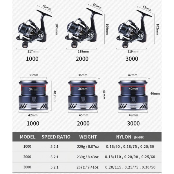 Катушка BearKing Hades 1000S 6+1BB 5.2:1