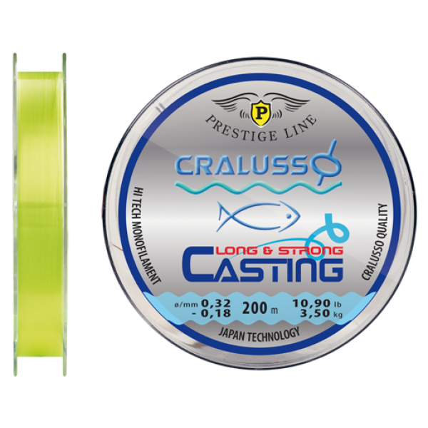 Леска конусная Cralusso Long & Strong Casting 0.35mm-0.20mm, 13.4 - 4.4kg, 200m