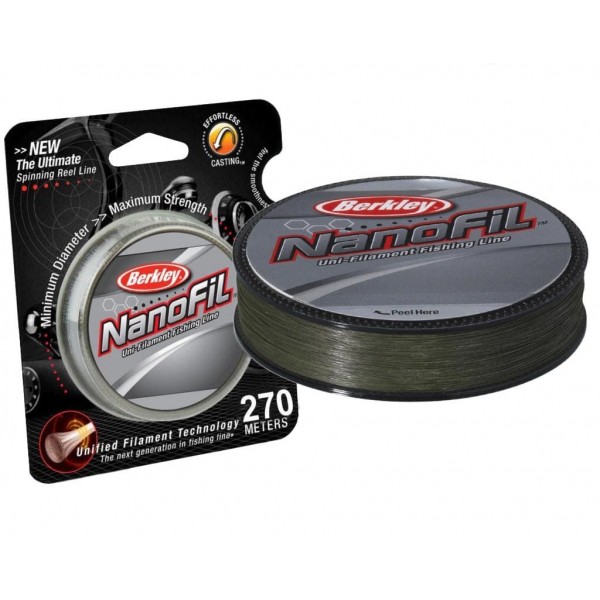 Леска Berkley Nanofil 270m 0.20mm, LV Green