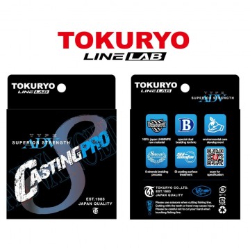 Леска плетеная Tokuryo CastingPro X8 Light Green (светло-зеленый) PE 3, 150м, 0,26мм