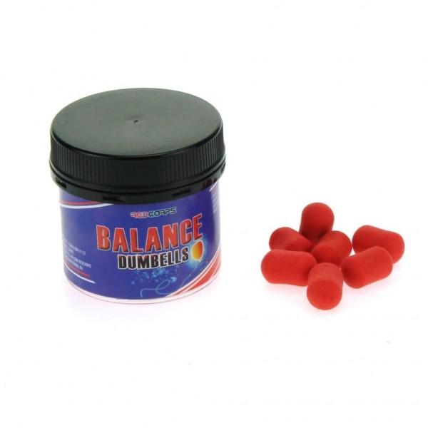 Дамбелсы плавающие Red Carp Balance Dumbells 21х12мм Кальмар - клубника