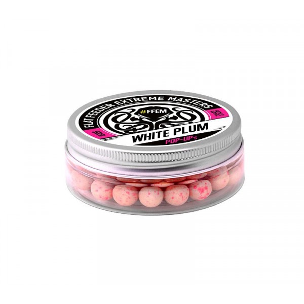Бойлы плавающие FFEM Pop-Up White Plum 10mm white/pink 55шт.