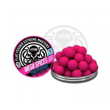 Бойлы плавающие FFEM Pop-Up 14mm Megaspice 45шт.