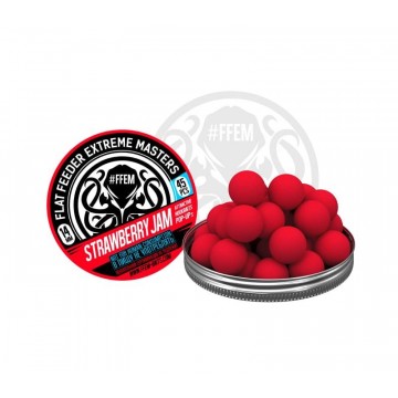 Бойлы плавающие FFEM Pop-Up 14mm Strawberry Jam 45шт.