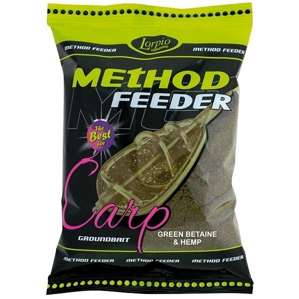 Прикормка LORPIO METHOD FEEDER GREEN BETAINA & HEMP 700gr