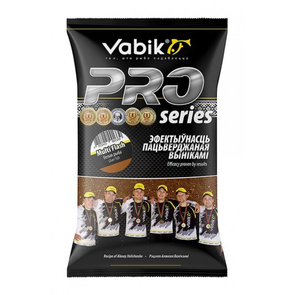 Прикормка рыболовная Vabik PRO 1кг Multi Flash (универсальная)
