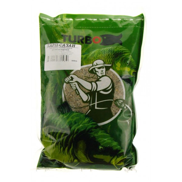 Прикормка эконом TURBO 600 гр Карп-Сазан