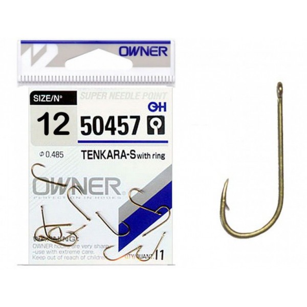 Крючки Owner 50457 Tenkara-S with Eye №8 (10 шт.)