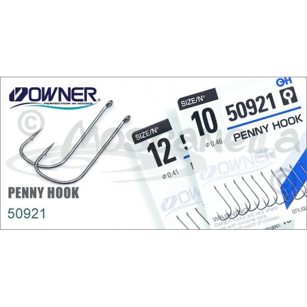 Крючки Owner 50921 Penny Hook №12 (11шт)