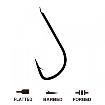 Крючки Hayabusa H.SDE194 BN №8, лопатка, 15pcs