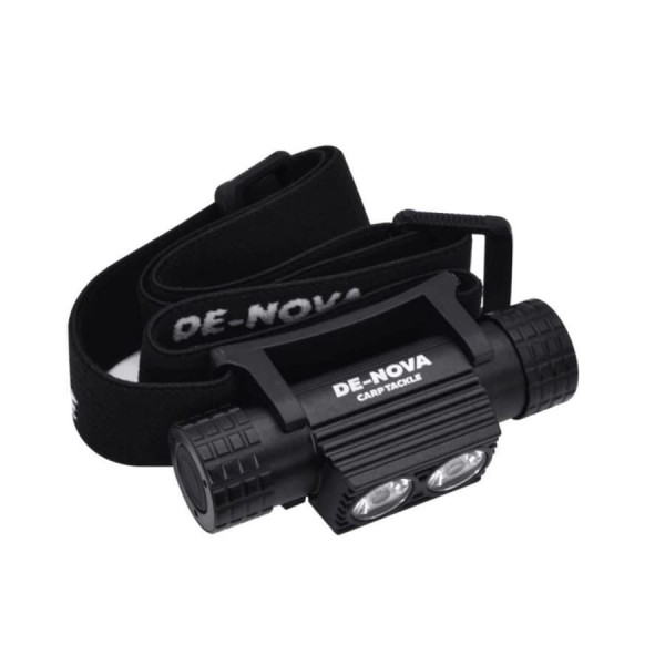 Фонарик налобный De-Nova Carp Tackle 2500 Lumen (Белый и синий свет) 