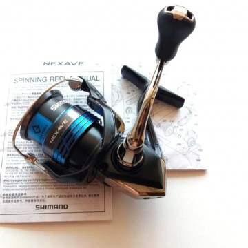 Катушка Shimano 21 Nexave FI 2500S, 3+1BB, 5.0:1, c плетенкой Power Pro