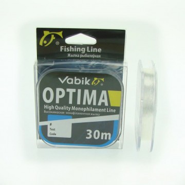 Леска поводочная Vabik OPTIMA 30m , 0.14mm, 2.80kg