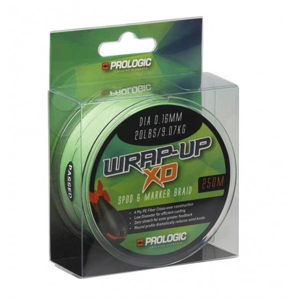 Леска плетеная Prologic Wrap-Up AR - Spod & Marker Braid 0.26mm 35lbs/15.9kg 250m