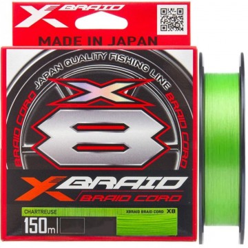 Плетенка X-Braid Braid Cord X8 150m 2.0PE, 0.235mm 35lb/16.0kg