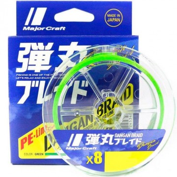Плетенка Major Craft Dangan Braid X8 0.6PE, 0.06mm, 150m, 14lb