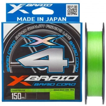 Плетенка X-Braid Braid Cord X4 150m 2.5PE, 0.270mm, 35lb/16.0kg