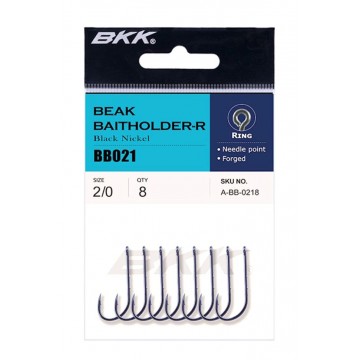 Крючки BKK Beak Baitholder-R Black Nickel №1, 9шт