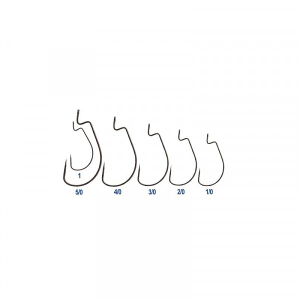 Офсетный крючок BKK Nemesis Superslide №2/0, 7шт