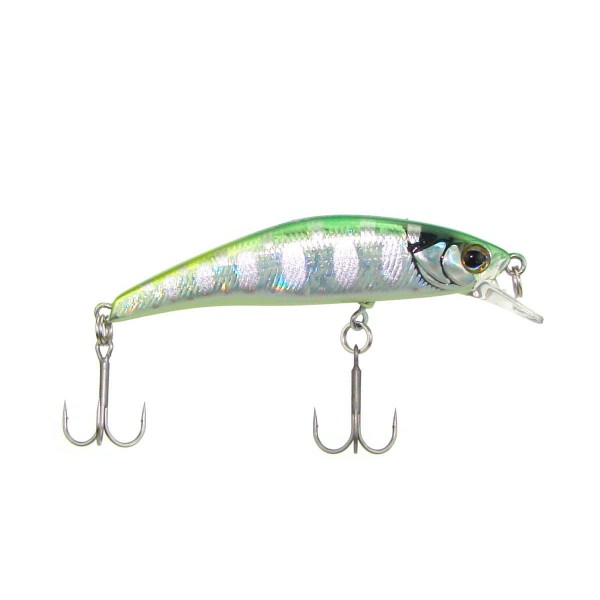 Воблер Jackall Timon Tricoroll Ryushin 53HW , 53mm, 4.6g, Flash Green Back