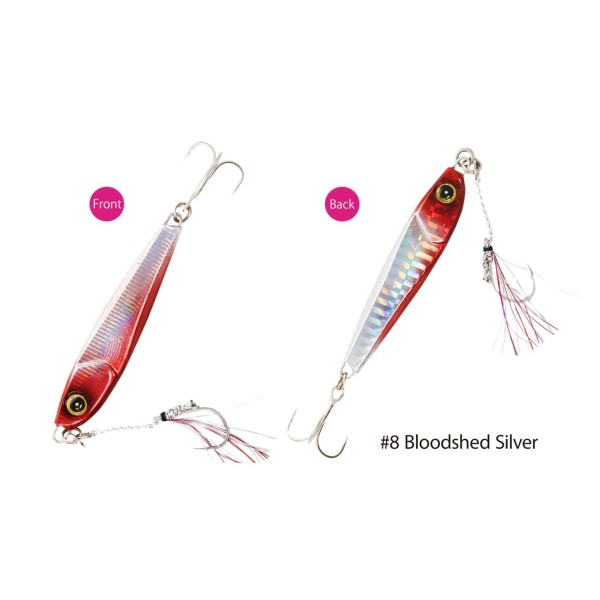 Пилькер Hayabusa Jack Eye Ace 20g , 56mm, 8 Bloodshed Silver